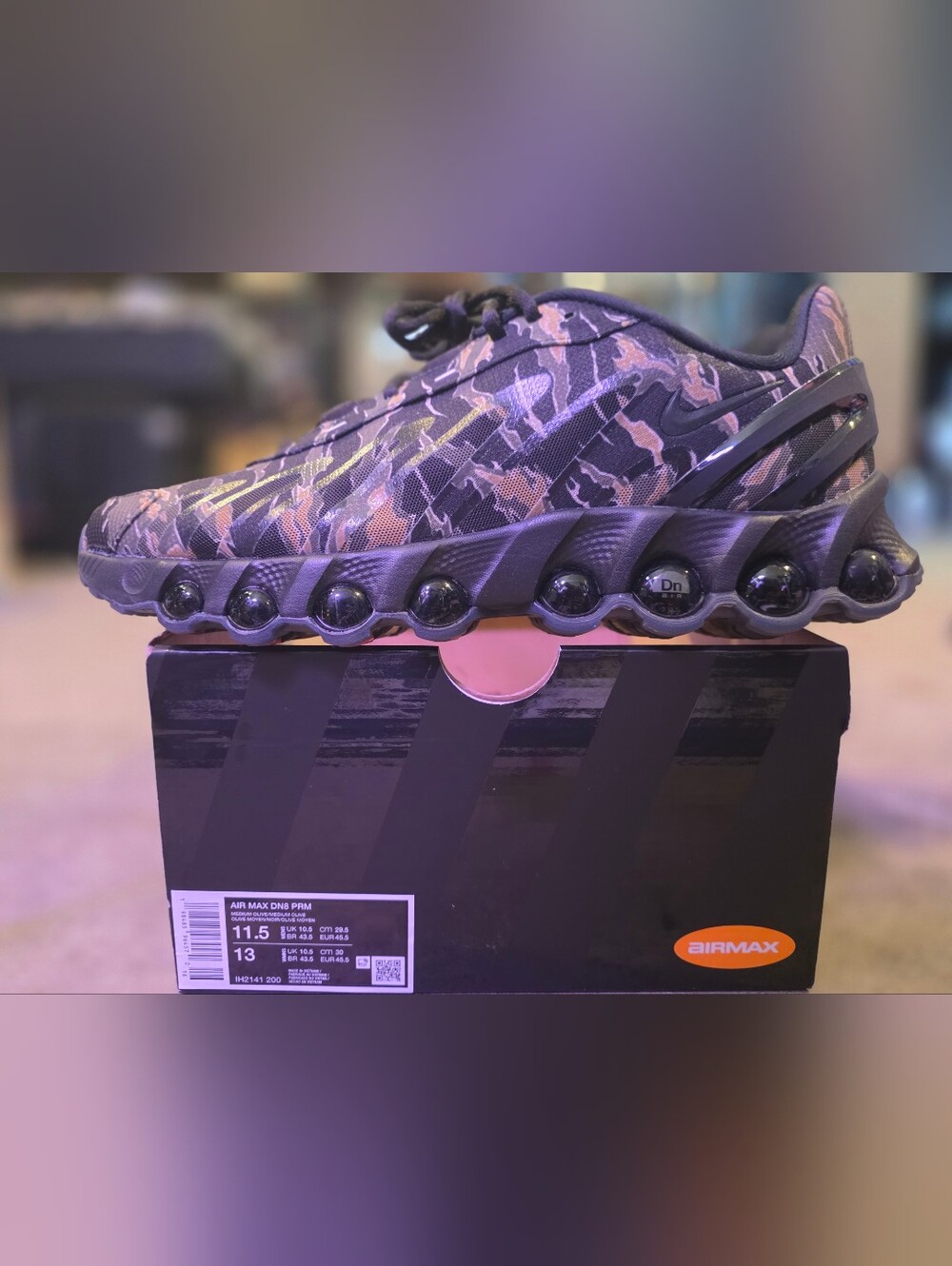 Nike Air Max DN Men’s Running Shoe - Black / Tan Camo
